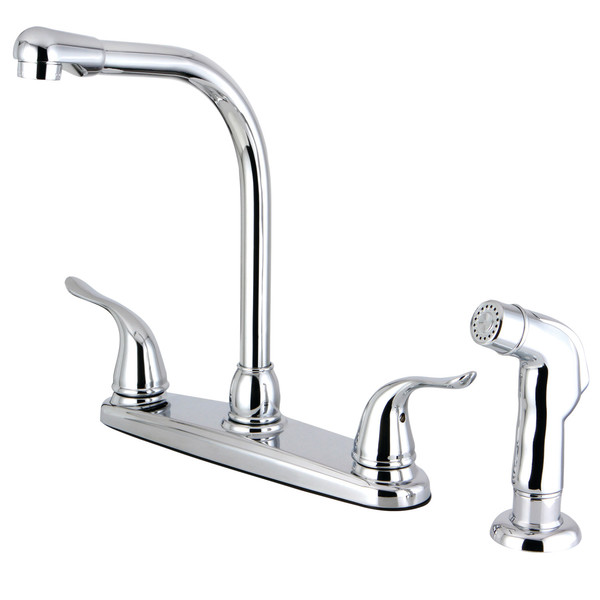 Yosemite FB2751YLSP Single Handle 8-Inch Centerset Kitchen Faucet with Sprayer FB2751YLSP